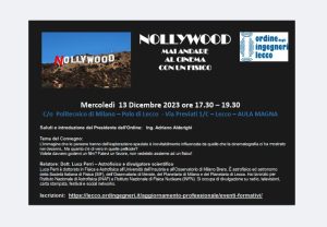 CONVEGNO: “NOLLYWOOD: MAI ANDARE AL CINEMA CON UN FISICO” – 13 DICEMBRE 2023